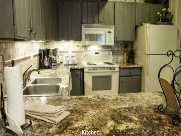 Mountain & Creek Views from this Two Bedroom Ski Condo